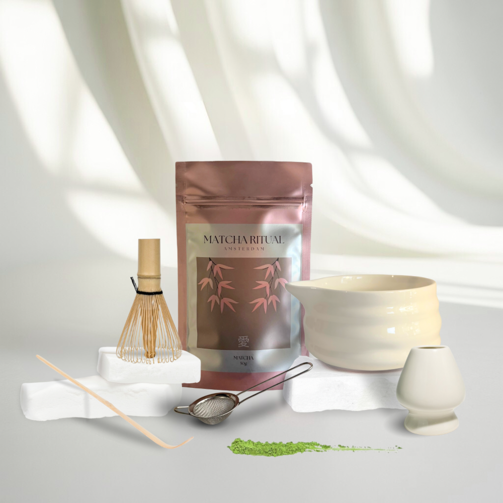 Premium Matcha Set - Wit
