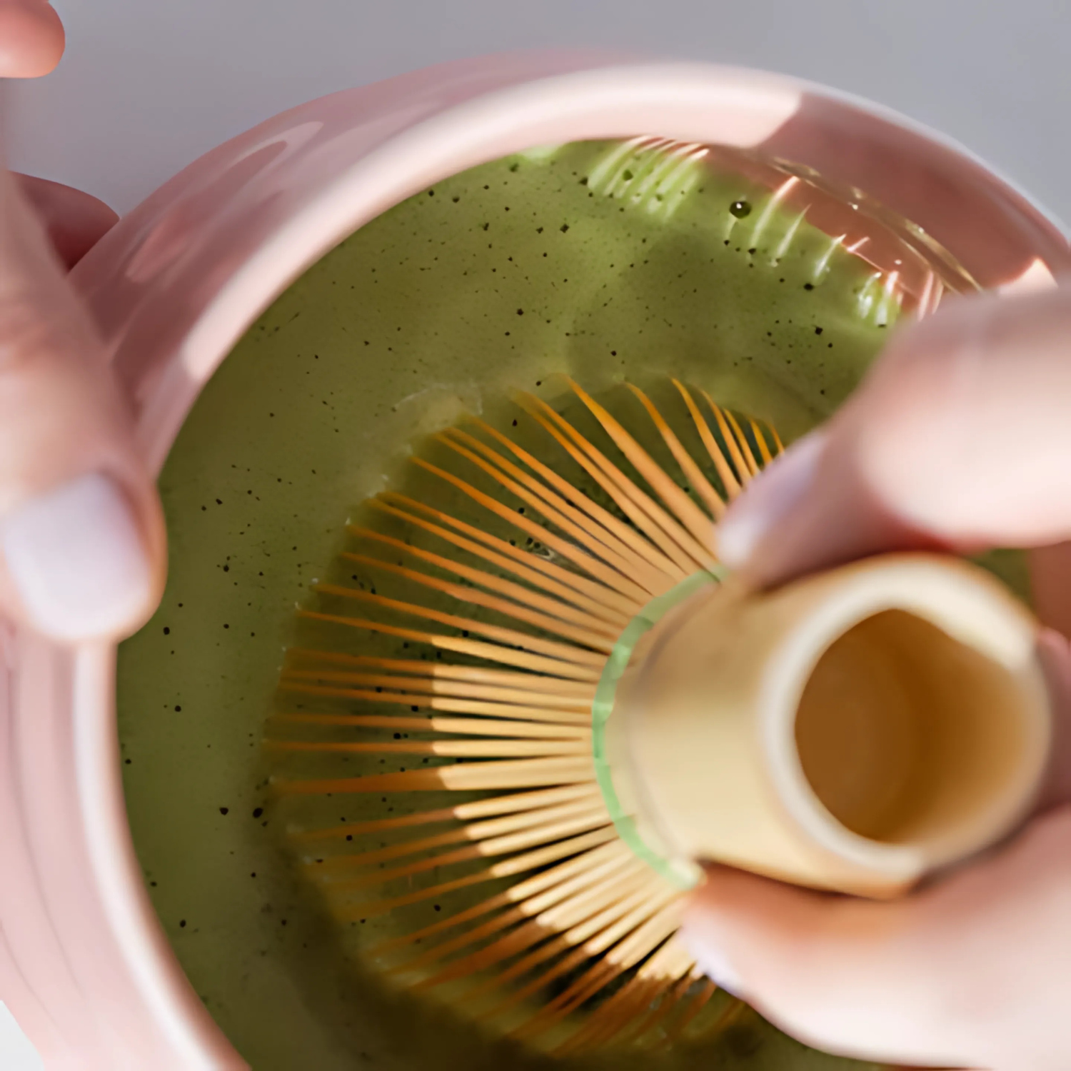 Keramische matcha kom